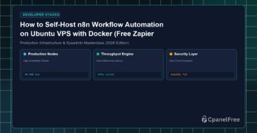 How to Self-Host n8n Workflow Automation on Ubuntu VPS with Docker (Free Zapier Alternative) - CpanelFree Guide