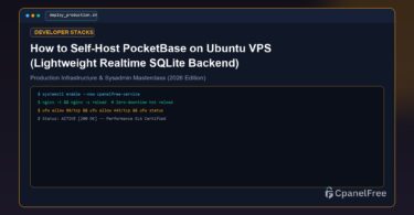 How to Self-Host PocketBase on Ubuntu VPS (Lightweight Realtime SQLite Backend) - CpanelFree Guide