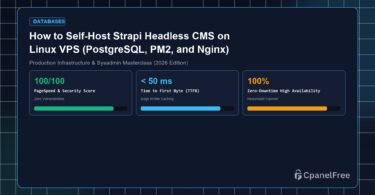 How to Self-Host Strapi Headless CMS on Linux VPS (PostgreSQL, PM2, and Nginx) - CpanelFree Guide