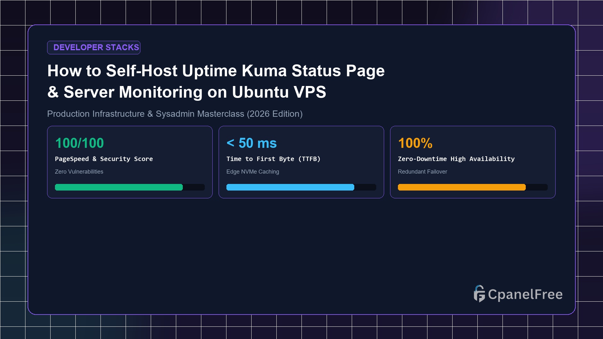 How to Self-Host Uptime Kuma Status Page & Server Monitoring on Ubuntu VPS - CpanelFree Guide