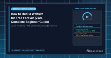 How to Host a Website for Free Forever (2026 Complete Beginner Guide) - CpanelFree Guide