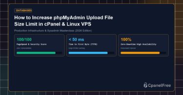 How to Increase phpMyAdmin Upload File Size Limit in cPanel & Linux VPS - CpanelFree Guide