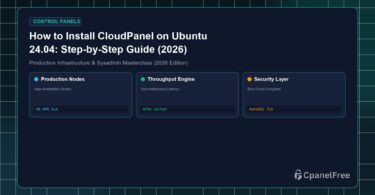 How to Install CloudPanel on Ubuntu 24.04: Step-by-Step Guide (2026) - CpanelFree Guide