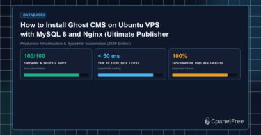 How to Install Ghost CMS on Ubuntu VPS with MySQL 8 and Nginx (Ultimate Publisher Guide) - CpanelFree Guide