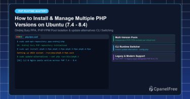 How to Install & Manage Multiple PHP Versions on Ubuntu (7.4 - 8.4) - CpanelFree Guide