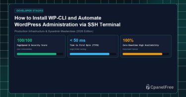 How to Install WP-CLI and Automate WordPress Administration via SSH Terminal - CpanelFree Guide