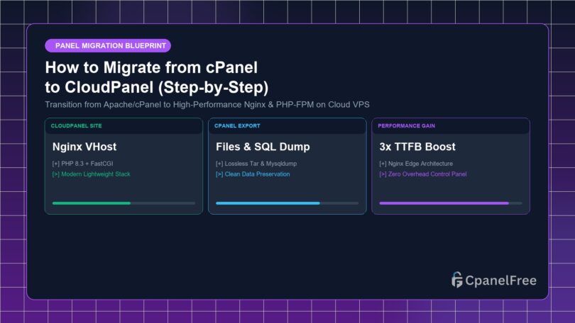 How to Migrate from cPanel to CloudPanel (Step-by-Step) - CpanelFree Guide