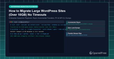 How to Migrate Large WordPress Sites (Over 10GB) No Timeouts - CpanelFree Guide
