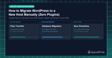 How to Migrate WordPress to a New Host Manually (Zero Plugins) - CpanelFree Guide