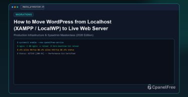 How to Move WordPress from Localhost (XAMPP / LocalWP) to Live Web Server - CpanelFree Guide