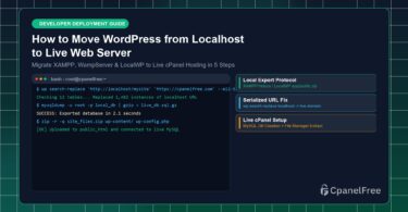 How to Move WordPress from Localhost to Live Web Server - CpanelFree Guide