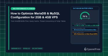 How to Optimize MariaDB & MySQL Configuration for 2GB & 4GB VPS - CpanelFree Guide