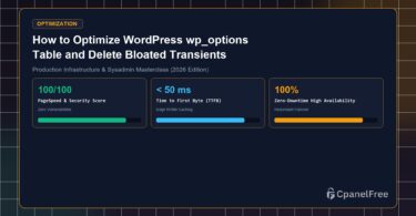 How to Optimize WordPress wp_options Table and Delete Bloated Transients - CpanelFree Guide
