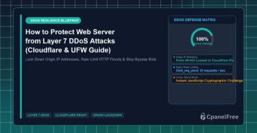 How to Protect Web Server from Layer 7 DDoS Attacks (Cloudflare & UFW Guide) - CpanelFree Guide