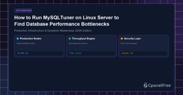 How to Run MySQLTuner on Linux Server to Find Database Performance Bottlenecks - CpanelFree Guide