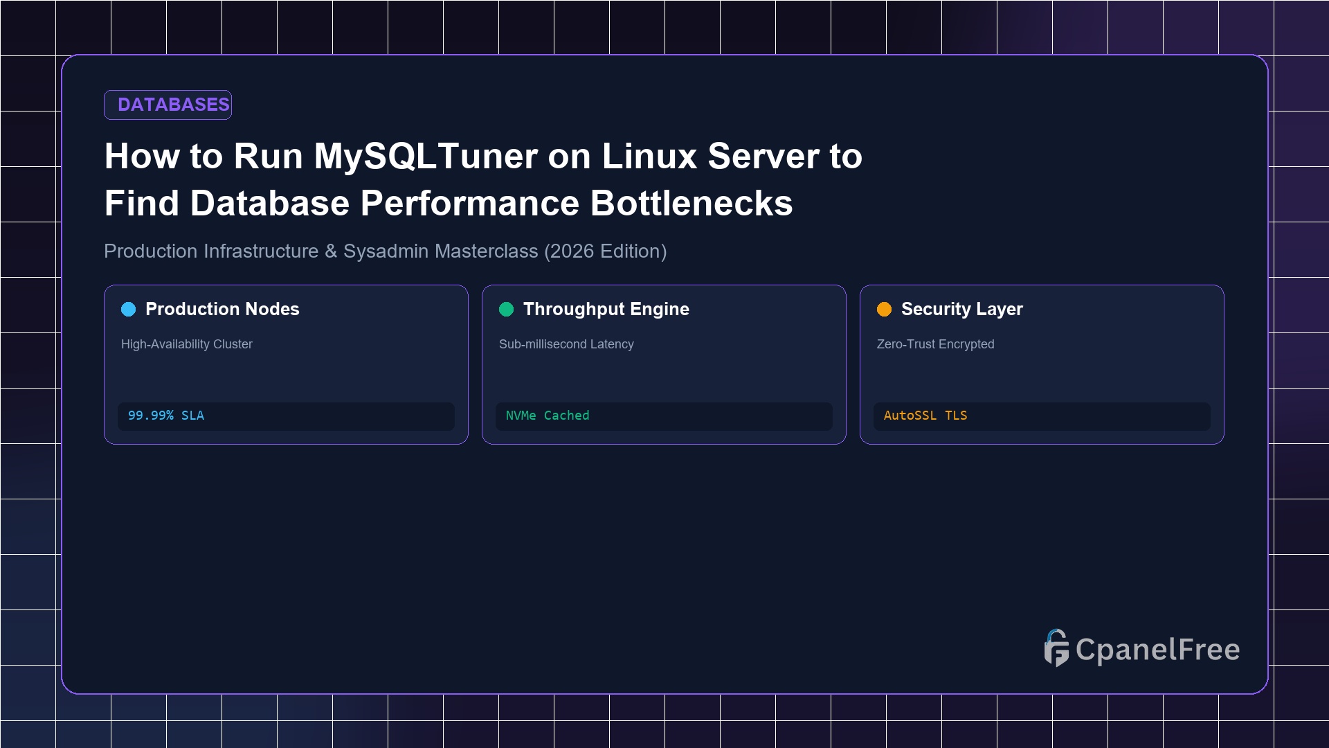How to Run MySQLTuner on Linux Server to Find Database Performance Bottlenecks - CpanelFree Guide