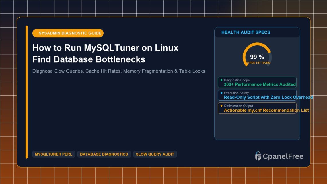 How to Run MySQLTuner on Linux Find Database Bottlenecks - CpanelFree Guide