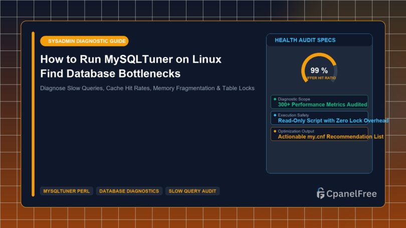 How to Run MySQLTuner on Linux Find Database Bottlenecks - CpanelFree Guide