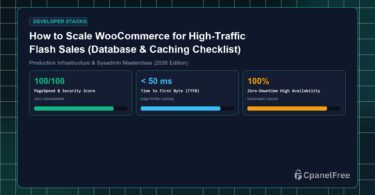 How to Scale WooCommerce for High-Traffic Flash Sales (Database & Caching Checklist) - CpanelFree Guide