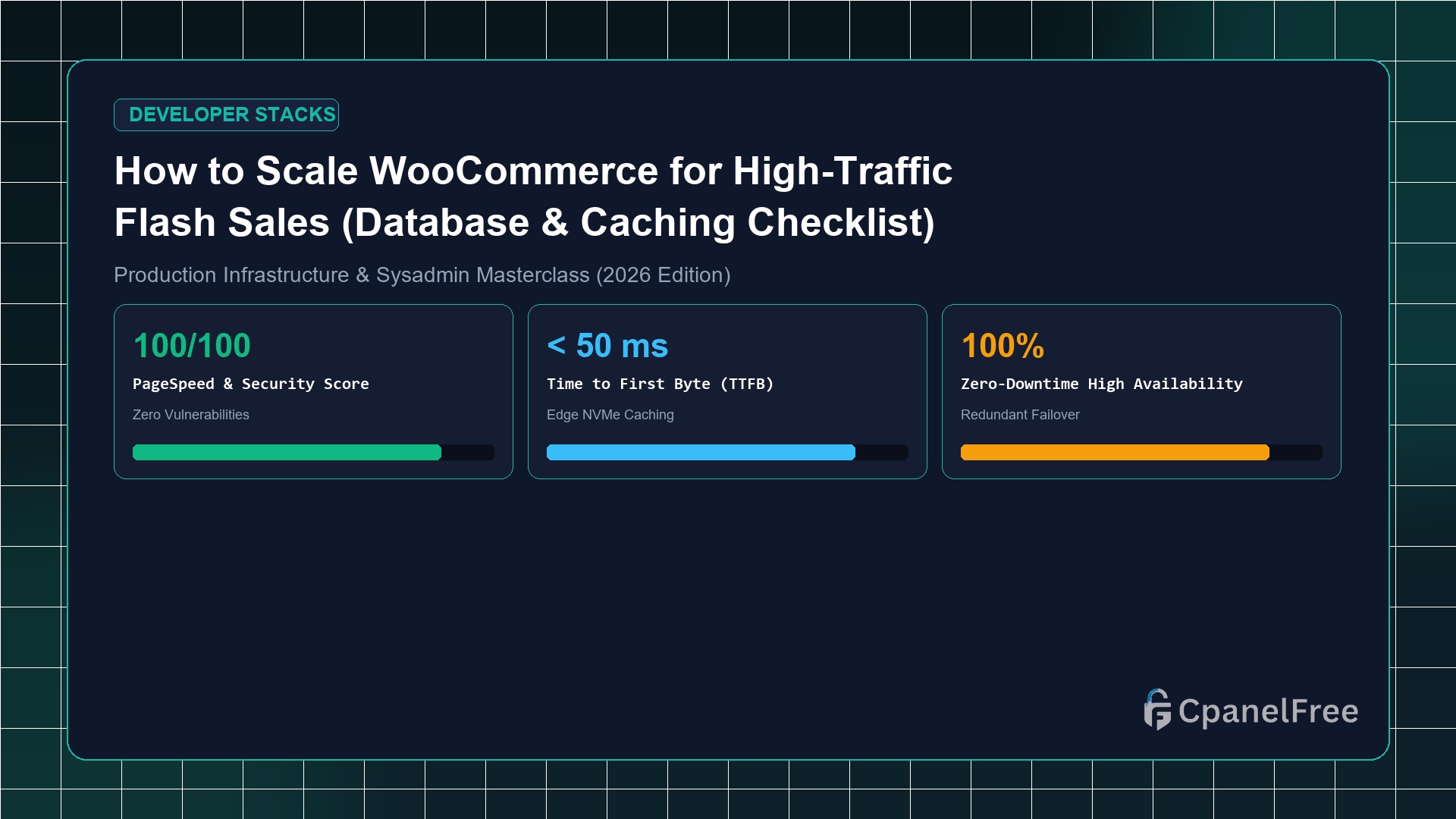 How to Scale WooCommerce for High-Traffic Flash Sales (Database & Caching Checklist) - CpanelFree Guide