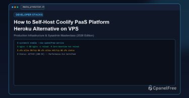How to Self-Host Coolify PaaS Platform Heroku Alternative on VPS - CpanelFree Guide