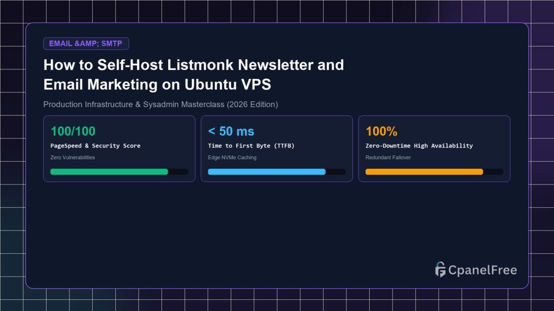 How to Self-Host Listmonk Newsletter and Email Marketing on Ubuntu VPS - CpanelFree Guide