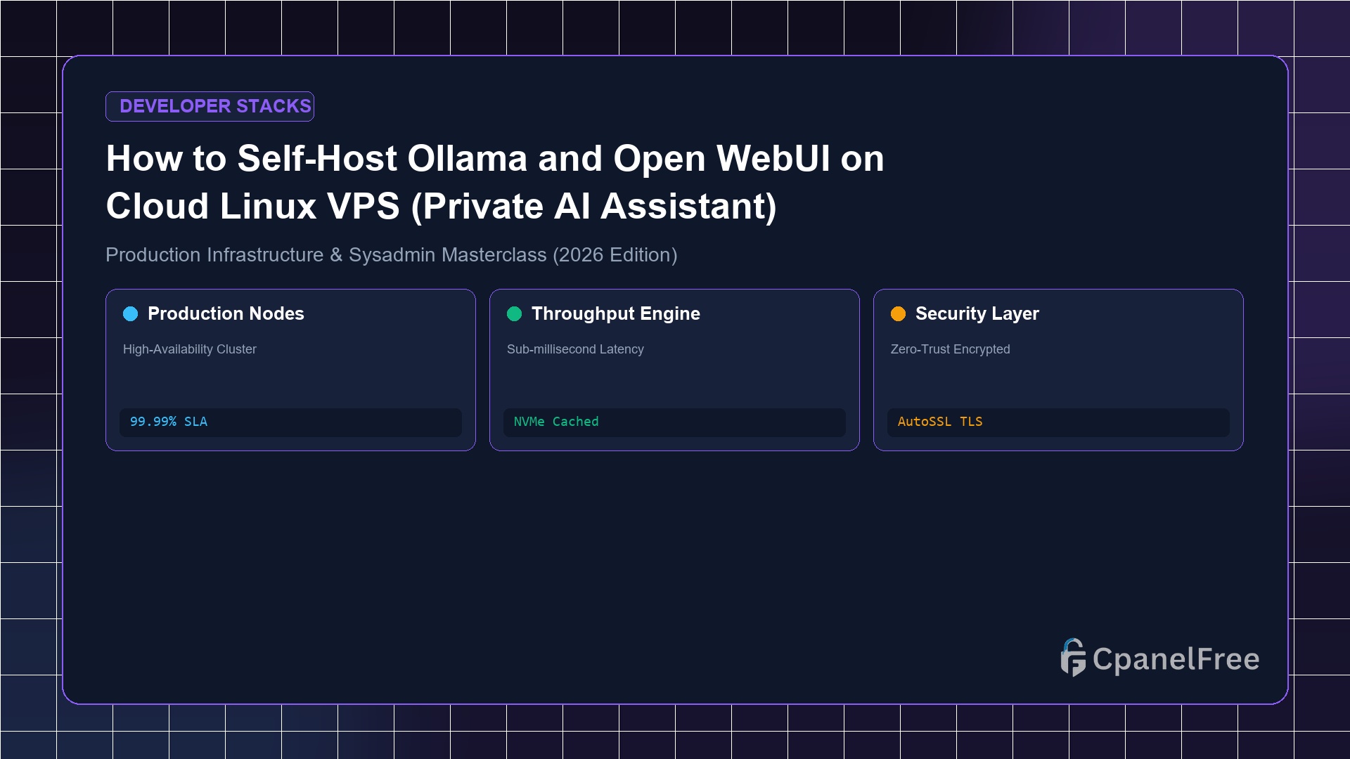 How to Self-Host Ollama and Open WebUI on Cloud Linux VPS (Private AI Assistant) - CpanelFree Guide