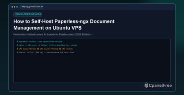 How to Self-Host Paperless-ngx Document Management on Ubuntu VPS - CpanelFree Guide