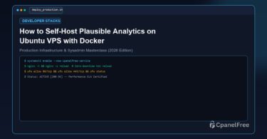How to Self-Host Plausible Analytics on Ubuntu VPS with Docker - CpanelFree Guide