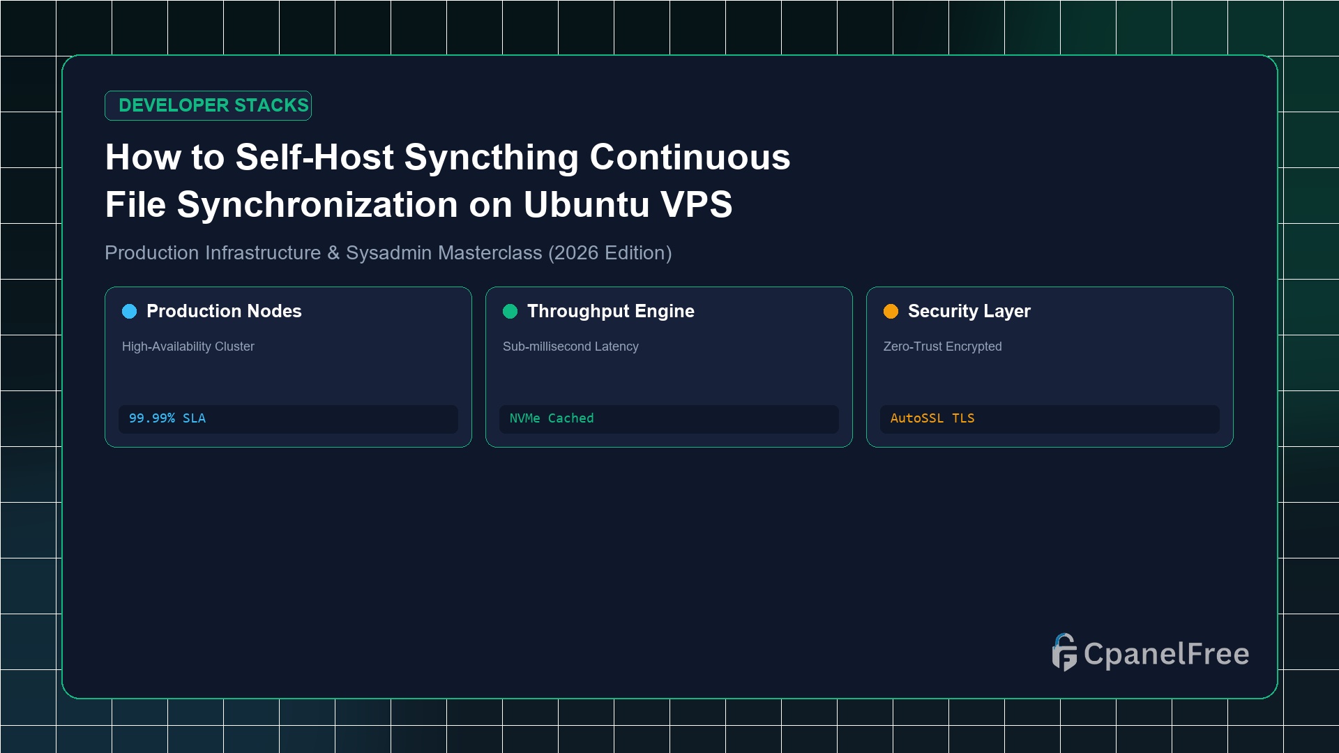 How to Self-Host Syncthing Continuous File Synchronization on Ubuntu VPS - CpanelFree Guide