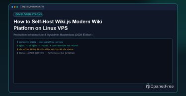 How to Self-Host Wiki.js Modern Wiki Platform on Linux VPS - CpanelFree Guide