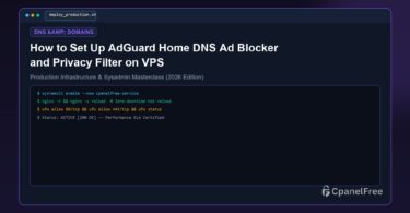 How to Set Up AdGuard Home DNS Ad Blocker and Privacy Filter on VPS - CpanelFree Guide