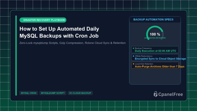How to Set Up Automated Daily MySQL Backups with Cron Job - CpanelFree Guide