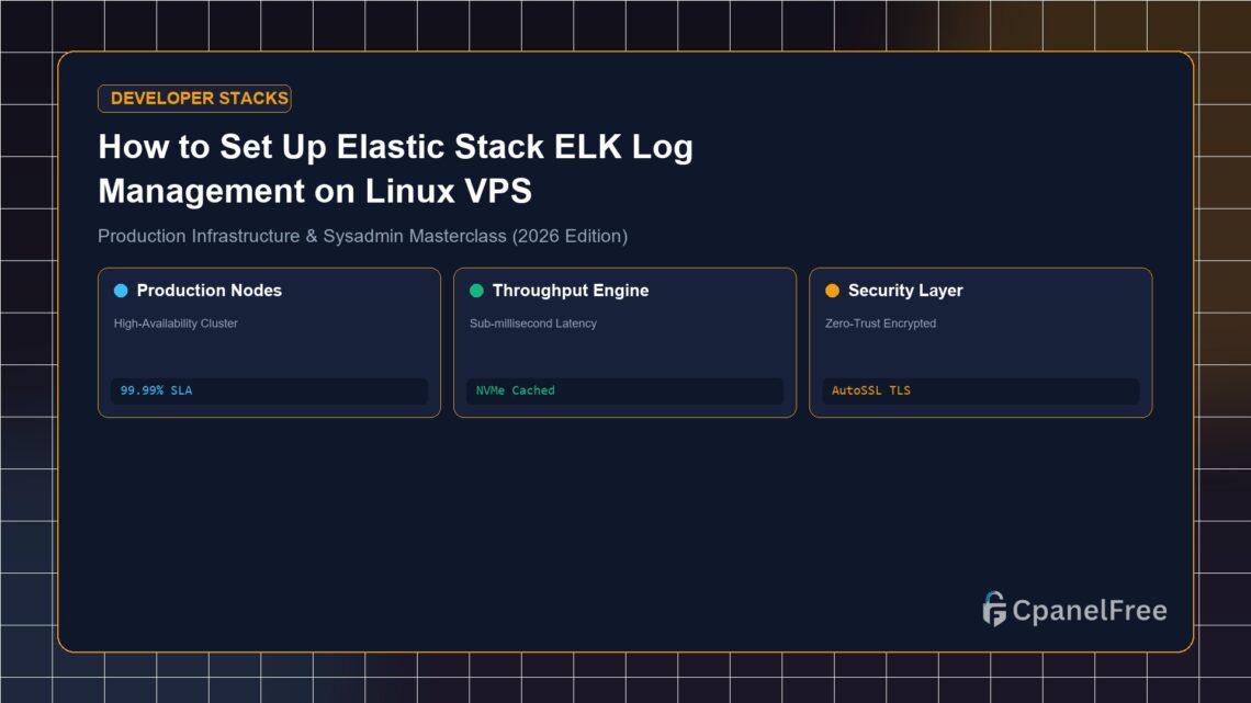How to Set Up Elastic Stack ELK Log Management on Linux VPS - CpanelFree Guide