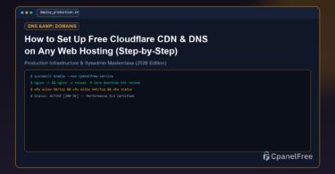 How to Set Up Free Cloudflare CDN & DNS on Any Web Hosting (Step-by-Step) - CpanelFree Guide
