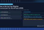 How to Set Up Free Staging Environment for WordPress (2026) - CpanelFree Guide