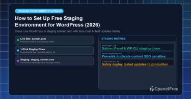 How to Set Up Free Staging Environment for WordPress (2026) - CpanelFree Guide
