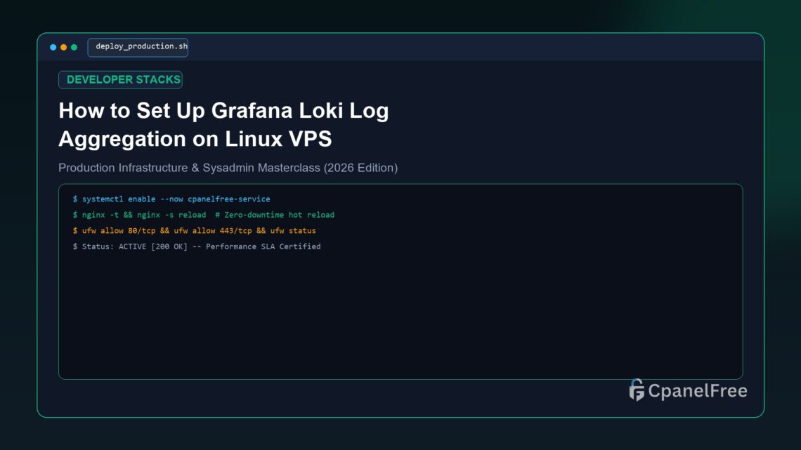 How to Set Up Grafana Loki Log Aggregation on Linux VPS - CpanelFree Guide