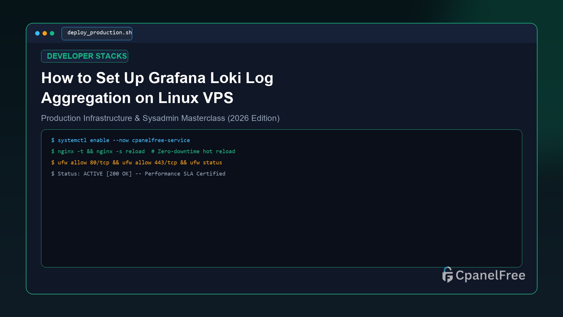 How to Set Up Grafana Loki Log Aggregation on Linux VPS - CpanelFree Guide