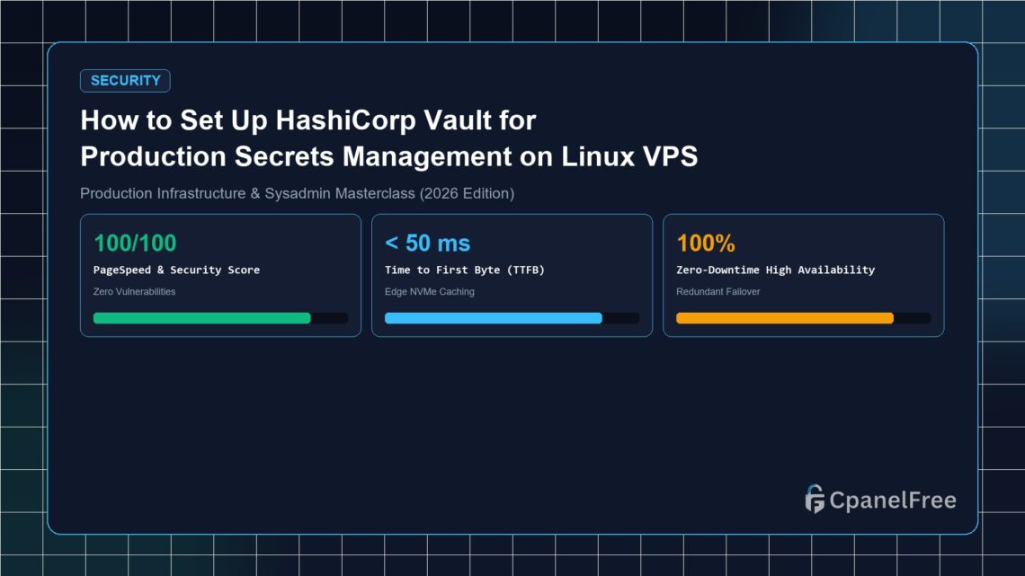 How to Set Up HashiCorp Vault for Production Secrets Management on Linux VPS - CpanelFree Guide