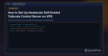 How to Set Up Headscale Self-Hosted Tailscale Control Server on VPS - CpanelFree Guide