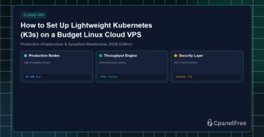 How to Set Up Lightweight Kubernetes (K3s) on a Budget Linux Cloud VPS - CpanelFree Guide