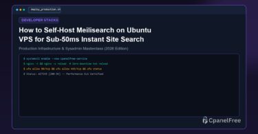 How to Self-Host Meilisearch on Ubuntu VPS for Sub-50ms Instant Site Search - CpanelFree Guide