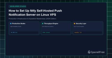 How to Set Up Ntfy Self-Hosted Push Notification Server on Linux VPS - CpanelFree Guide