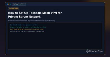 How to Set Up Tailscale Mesh VPN for Private Server Network - CpanelFree Guide