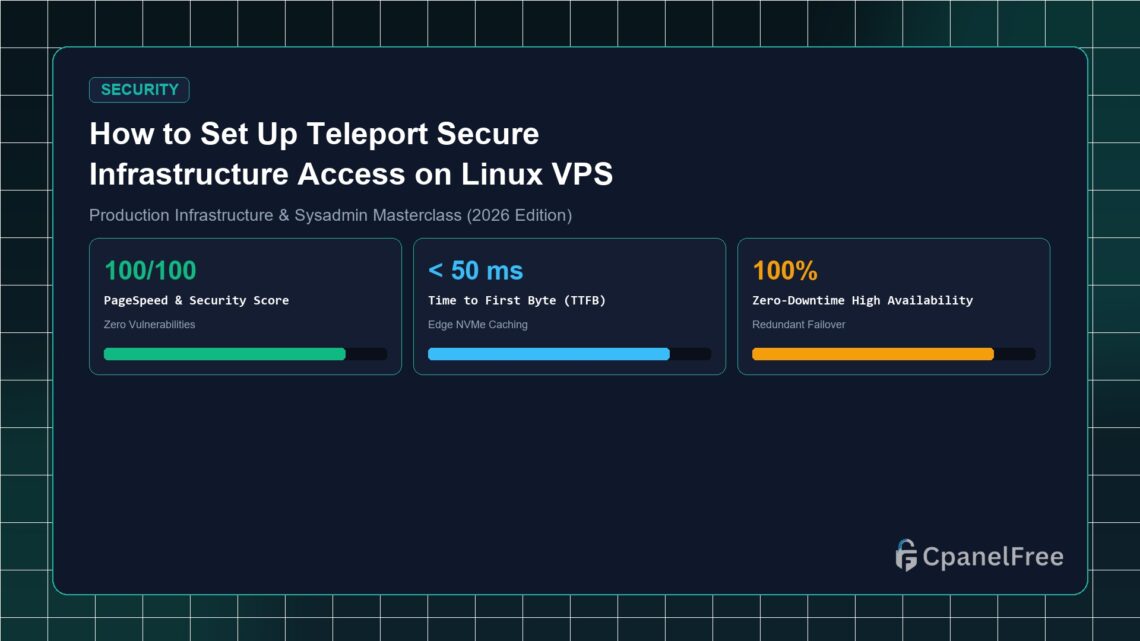 How to Set Up Teleport Secure Infrastructure Access on Linux VPS - CpanelFree Guide
