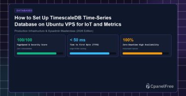 How to Set Up TimescaleDB Time-Series Database on Ubuntu VPS for IoT and Metrics - CpanelFree Guide