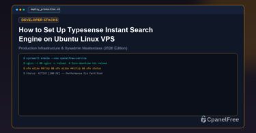How to Set Up Typesense Instant Search Engine on Ubuntu Linux VPS - CpanelFree Guide
