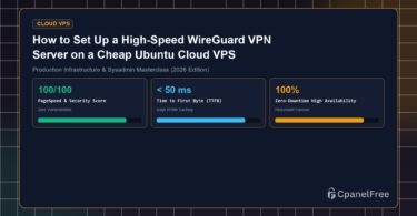 How to Set Up a High-Speed WireGuard VPN Server on a Cheap Ubuntu Cloud VPS - CpanelFree Guide