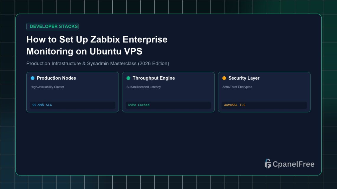 How to Set Up Zabbix Enterprise Monitoring on Ubuntu VPS - CpanelFree Guide